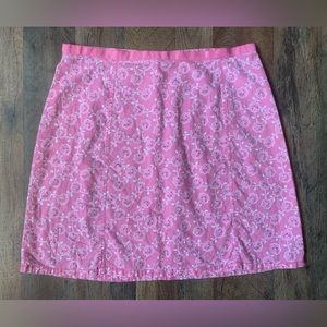 Sofia Pink Floral Mini Skirt